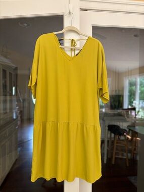 Eileen Fisher Bright Chartreuse Dress